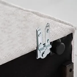 Fun Möbel Ecksofa Modulsofa 4-teilig SANDE XL Stoff Raven Flaschengrün Ottomane Links - Grün