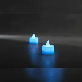 Konstsmide LED Teelicht 2er Set klein blau