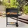 casa.pro Holzkohlegrill Armento 95 x 108 x 61 cm Schwarz 
