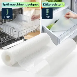 ideoon home 4er Set Antirutschmatte Schublade 50x150cm – Vielseitige Einlegematten für Kühlschrank, Wohnmobil & Küche – Zuschneidbar, BPA-frei, Rutschstopp