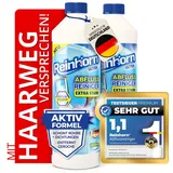REINHORN Abflussreiniger Extra Stark - löst Haare 100% auf - Sofort Frei Aktivformel - Premium Spezial Rohrreiniger 1000ml Vorteilspack schont das Abfluss Rohr und pflegt Dichtungen (2 x 1000ml)