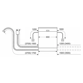 Bosch Serie 2 SMS25AI05E Geschirrspüler (freistehend, 600 mm breit, Edelstahl)