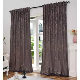 Gardinenbox Vorhang 2er Set »Milano Star« HxB 245x140 cm Grau Rosegold
