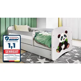 raumhirsch furniture Kinderbett Panda 80 x 180 cm Holzwerkstoff weiß