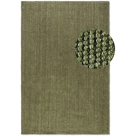 HANSE HOME Jute Teppich – Natur Wohnzimmerteppich aus 100% Jute - Handgewebt & Umweltfreundlich – Boho Naturfaser Juteteppich für Wohnzimmer, Schlafzimmer, Esszimmer – Grün, 80x150cm
