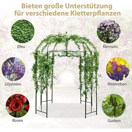 Costway Rosenbogen 211 x 211 x 256 cm Braun