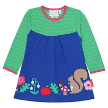 Toby Tiger Shirtkleid Wald Applikationen Blau 104