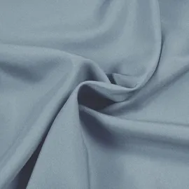 Gerster Vorhang GERSTER "Ilia" Gr. 1, grau (grau, blau), B:140cm H:235cm, Wirkware, Polyester, Gardinen, HxB: 235x140, klasischer Uni Ösenschal