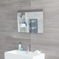 Wandspiegel Modern, Mattgraues Design 50x70cm/70x50cm - Newington Hudson Reed