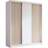 ax living Schwebetürenschrank Cabinio 180 x 216,1 x 61 cm Weiß