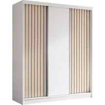 ax living Schwebetürenschrank Cabinio 180 x 216,1 x 61 cm Weiß