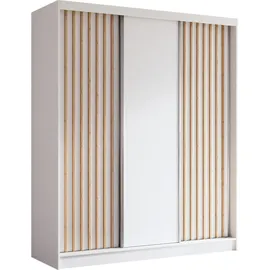ax living Schwebetürenschrank Cabinio 180 x 216,1 x 61 cm Weiß