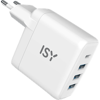 ISY USB-C Power Delivery, Schnellladegerät Universal 45 Watt, Weiß