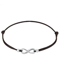 Elli Infinity Trend Symbol Elastisch 925 Silber Armbänder & Armreife   Damen 