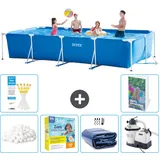 Rechteckiger Frame Pool - 450x220x84 Cm - 7-teilig  S75