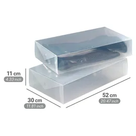 Wenko Aufbewahrungsbox für Stiefel 2er Set transparent