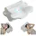 luxuskollektion Nackenkissen Memory Foam Seitenschläfer 60 x 39 x 10,12 cm Weiß