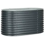 Blumfeldt High Grow Hochbeet 160 x 80 x 80 cm Grau