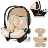 lionelo ASTRID i-Size Baby Autositz 40-87 cm, Babyschale Gruppe 0+, Rückwärtsgerichtete Montage, 3-Punkt-Sicherheitsgurt Seitenschutz, Sitzeinlage Dri-Seat