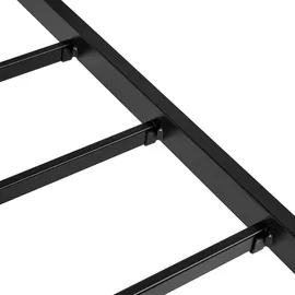 Beliani Breuillet 140 x 200 cm Schwarz/Beige