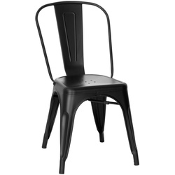 Mid.you Stuhl, Schwarz, Metall, konisch, 44x84x54 cm, stapelbar, gastro- und objekttauglich, Esszimmer, Stühle, Esszimmerstühle, Vierfußstühle