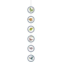 Amscan Deko-Hänger Happy Dinosaur 4 St. 130 cm Mehrfarbig