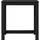vidaXL Bartisch 102 x 50 x 103,5 cm Schwarz