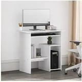 Homcom Schreibtisch 80 x 45 cm Weiß