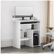 Homcom Schreibtisch 80 x 45 cm Weiß