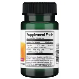 Swanson Health Products Vitamin B12 mit Folsäure Lutschtabletten 100 St.