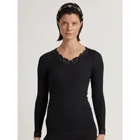 CALIDA Silky Wool Joy Langarmshirt Damen, aus Wolle-Seide, Feinripp,