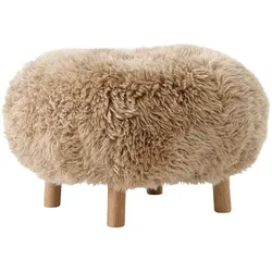 &Tradition ATD1 Pouf, eiche geölt / sheepskin honey