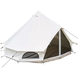 Campingzelt Tipii 400 Canvas Baumwolle für 8 Personen - Familienzelt beige 8 PERSONEN