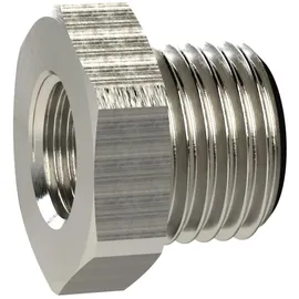 Riegler Reduziernippel kurz, G 1/2 a., G 1/8 i., SW 24, Messing vern.
