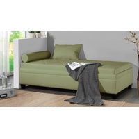 Relaxliege mit Bettkasten 90x200 cm grün - Kamina