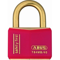 Abus - T84MB/40 40mm Red Safety First Rostfreie Vorhängeschloss