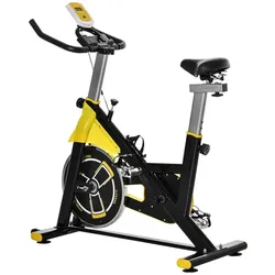 HOMCOM Fahrradtrainer, gelb/schwarz, BxHxL: 100 x 113 x 50 cm
