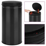 vidaXL Automatischer Sensor-Mülleimer 70 L Kohlenstoffstahl Schwarz