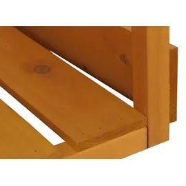 MCW Brennholzlager MCW-Q16 Holz 121 x 122 x 61 cm Braun