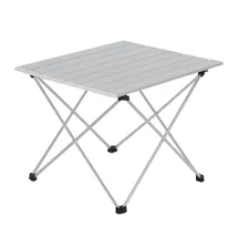Woltu Campingtisch Alu Silber