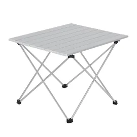 Woltu Campingtisch Alu Silber