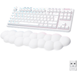 Logitech G715, Gaming-Tastatur, Mechanisch, Logitech GX Brown, kabellos, White Mist