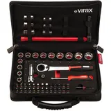 VIRAX Armaturenmutternschlüssel Durchgangssteckschlüssel 51-tlg.