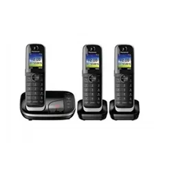 Panasonic Schnurlostelefon KX-TGJ323GB schwarz Trio