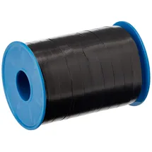 Präsent C.E. PATTBERG Geschenkband schwarz, 250 Meter Ringelband 10 mm zum Basteln, Dekorieren & Verpacken von Geschenken zu jedem Anlass