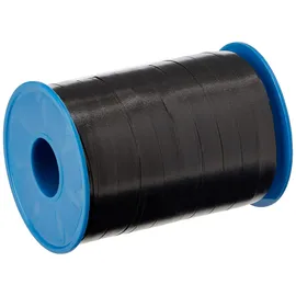 Präsent C.E. PATTBERG Geschenkband schwarz, 250 Meter Ringelband 10 mm zum Basteln, Dekorieren & Verpacken von Geschenken zu jedem Anlass