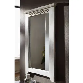 MASSIVMOEBEL24.DE Spiegel Mango / Akazie 60x3x90 weiß gewachst CASTLE-ANTIK #227