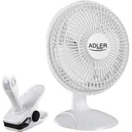 Adler AD 7317 Tischventilator mit Clip + Sockel
