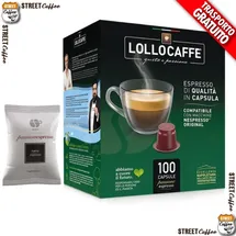 LOLLO Kaffee Kapseln Lollo Kaffee Passionenespresso Schwarz Kompatibel Nespresso