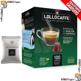 LOLLO Kaffee Kapseln Lollo Kaffee Passionenespresso Schwarz Kompatibel Nespresso